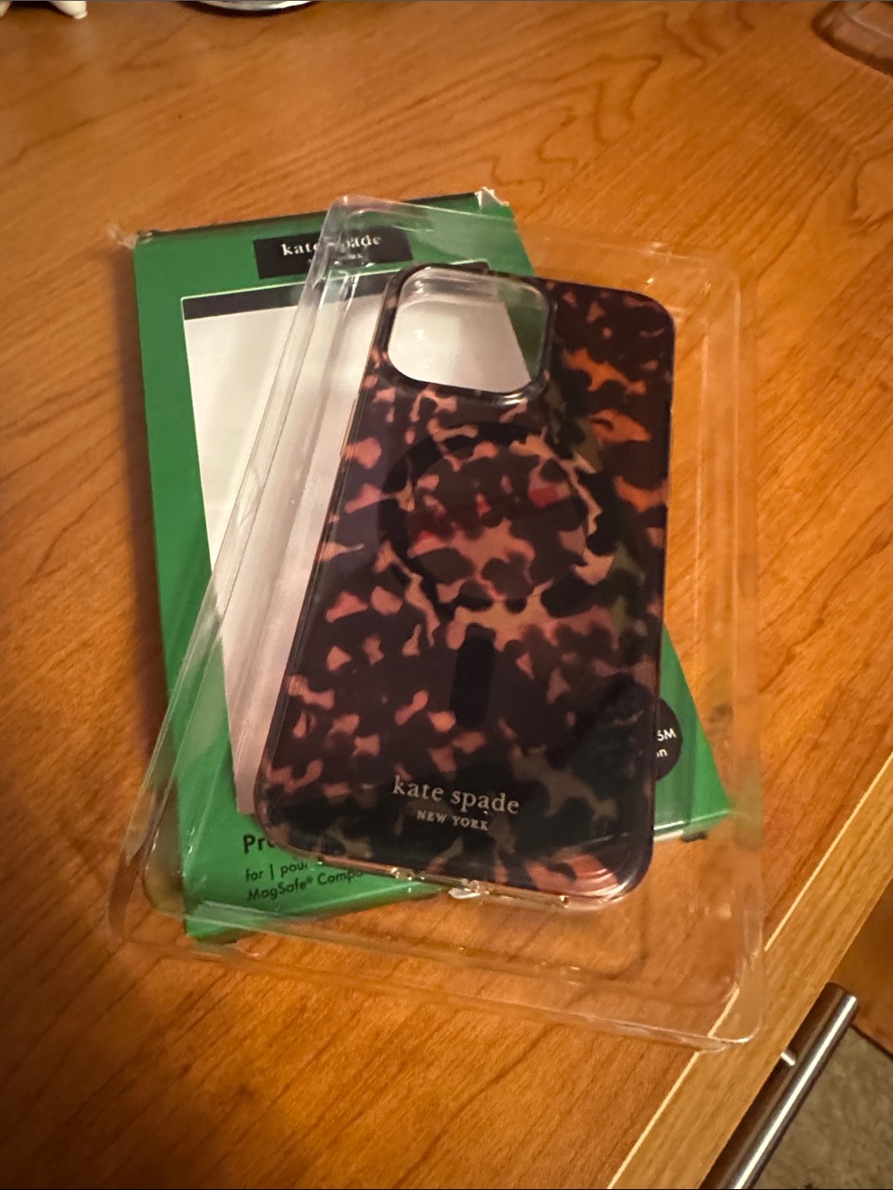 kate spade Black and Brown Tortoise Shell Phone Case